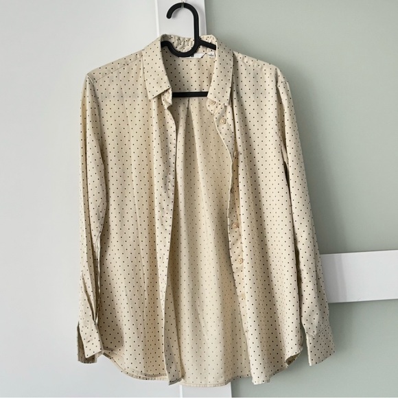 Uniqlo Rayon Printed Long-Sleeve Blouse - Picture 2 of 6
